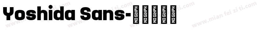 Yoshida Sans字体转换